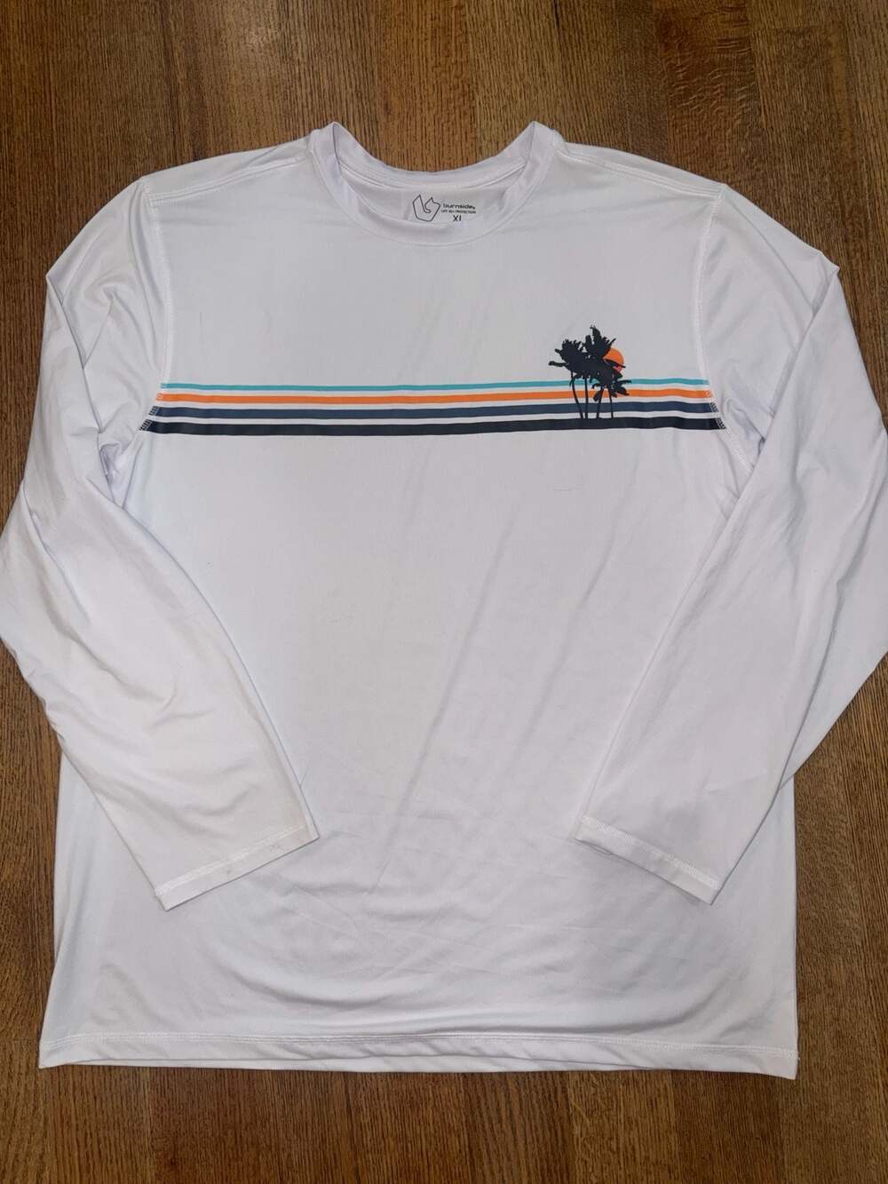 Burnside Men's Long Sleeve UPF 30+ Sun Shirt Graphic White XL